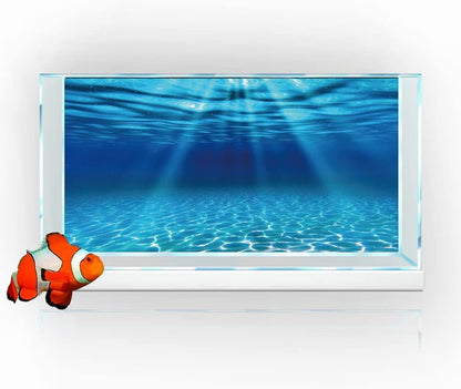 Natural Undersea Aquarium Background, Underwater Ocean Sunlight Fish Tank Background 36X18IN with 8