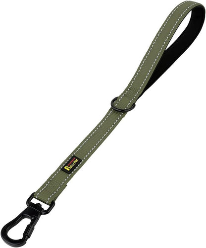 PLUTUS PET Short Training Dog Leash with Padded Handle for Medium Large Dogs,18 Inch Heavy Duty
