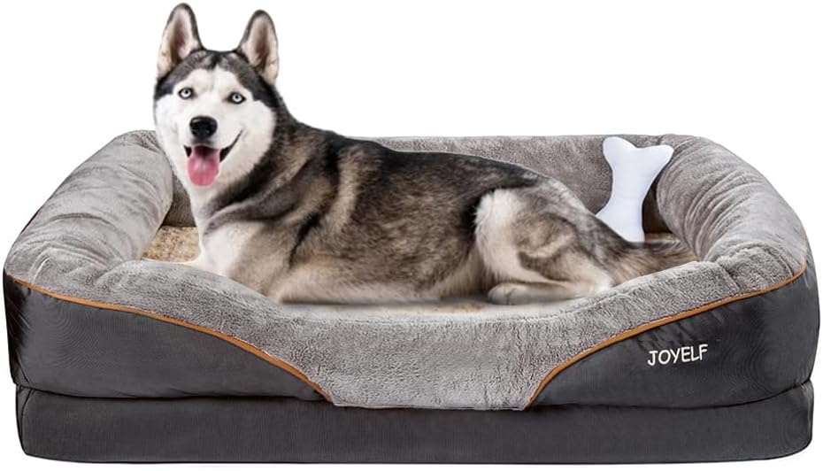 JOYELF XXLarge Memory Foam Dog Bed, Orthopedic Dog Bed & Sofa with Removable Washable Cover for