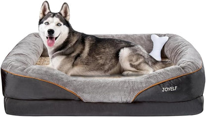 JOYELF XXLarge Memory Foam Dog Bed, Orthopedic Dog Bed & Sofa with Removable Washable Cover for