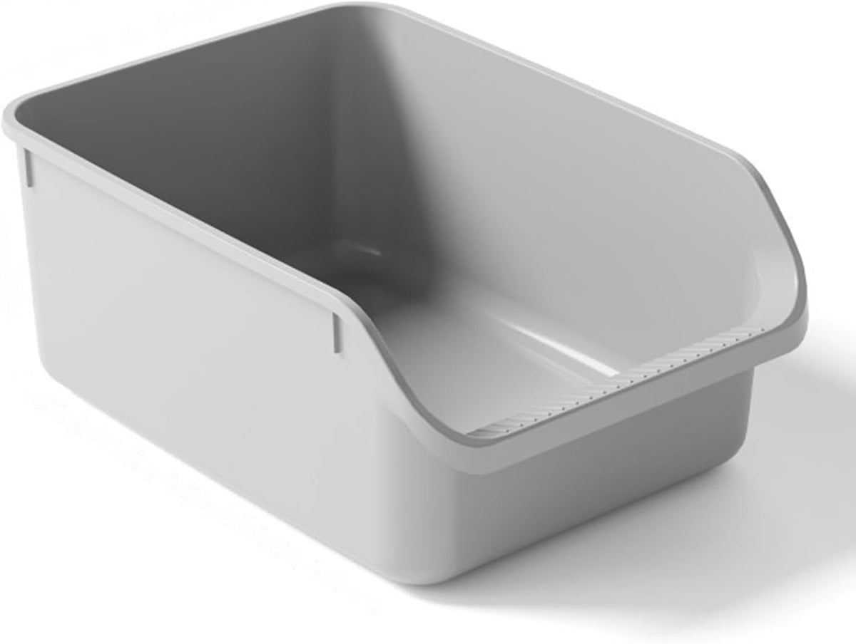 SpaceTime Large Cat Litter Box with High Sides,Cat Boxes for Indoor Cats,Cat Litter Pan for