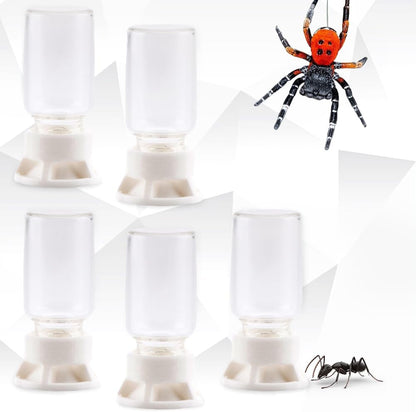 5 Pcs Jumping Spider Ant Water Feeder Bee Plastic Water Feeding Tarantula Water Bowl Spider Feeder