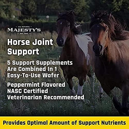 Majesty's Flex HA Wafers - Superior Performance Horse/Equine Joint Support Supplement - HA, Vitamin