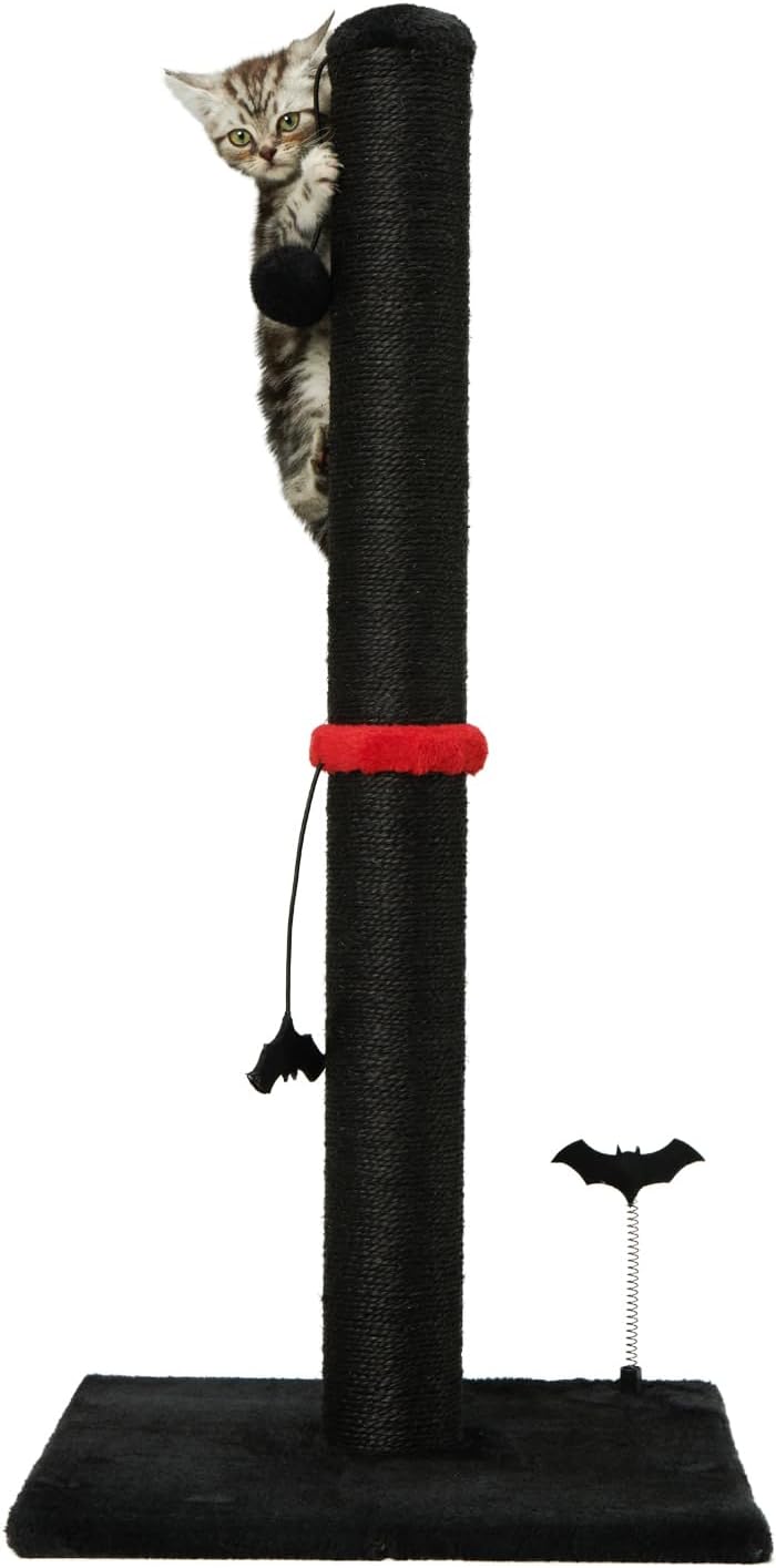 MECOOL Cat Scratching Post Premium Sisal Scratch Posts with Hanging Ball Vertical Scratcher for
