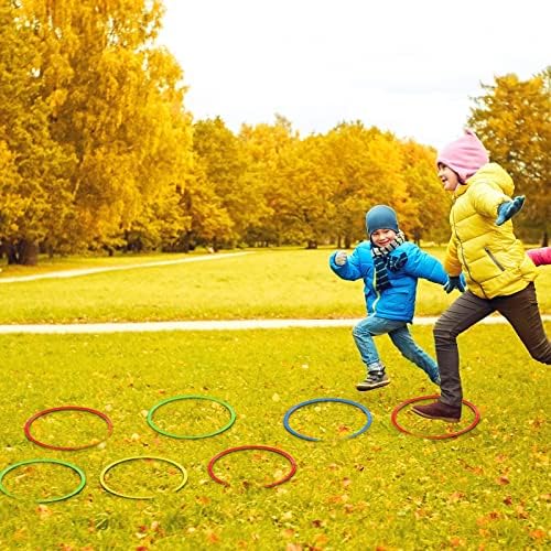 Libima Obstacle Course Ring Set Exercise Hoop Large Hoop Plastic Toys Playground Toys for