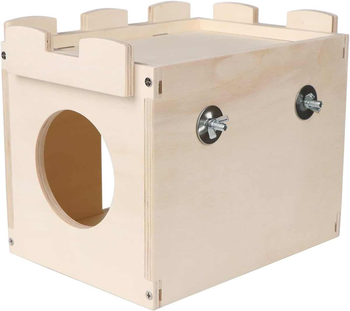Castle Chinchilla House - Small Animal Hideout for Chinchilla Guinea Pig Hedgehog, or Rat
