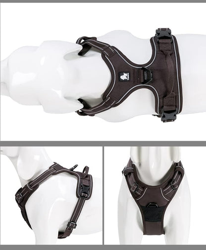 TRUE LOVE Adjustable No-Pull Dog Harness Reflective Pup Vest Harnesses Comfortable Control