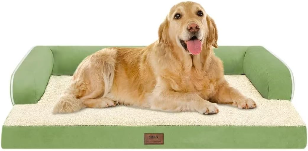 Large Dog Bed Orthopedic Washable - Beds Bolster - Extra XL XLarge Big Dogs - Memory Foam Couch