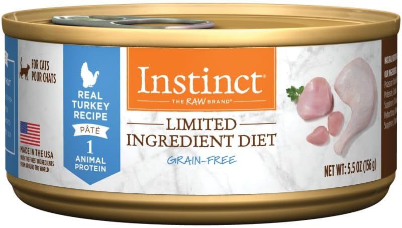 Instinct Limited Ingredient Diet Grain Free Real Turkey Recipe Natural Wet Canned Cat Food by