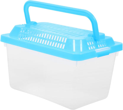 Transparent Plastic Turtle Fish Tank, Reptile Carrier, Feeding Tank, Glass Containers, Amphibia