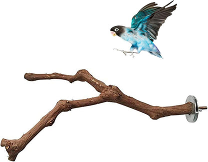 PINVNBY Parrot Perches Natural Birds Stand Wild Grape Stick Grinding Paw Climbing Wood Cage
