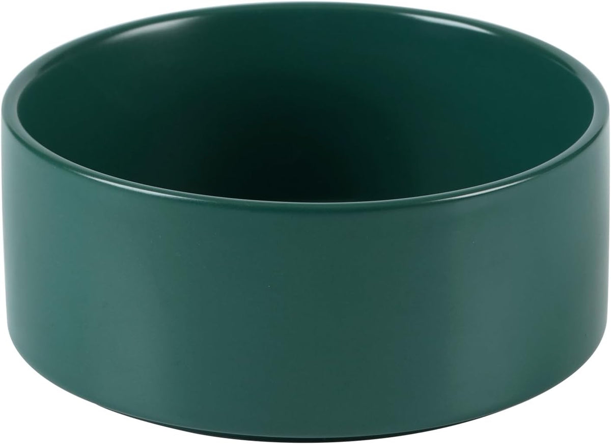 Ceramic Dog Bowl, Food and Water Bowl for Medium Breed Dog, Pet Bowl for Replacement (7.3 inch