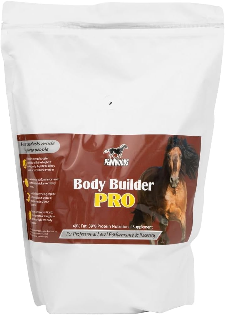 Body Builder Pro, Horse Weight Gain Supplement, Premium High Fat Energy Booster, with Whey Isolate