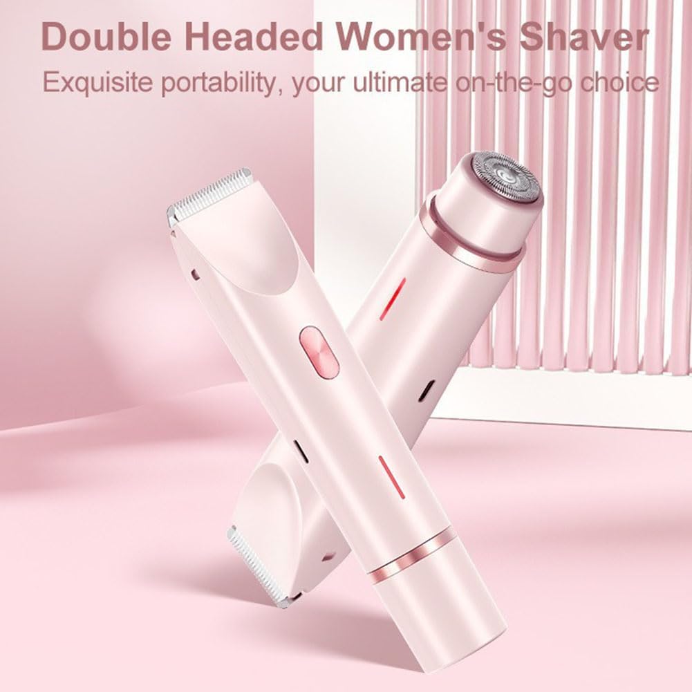 Bikini Trimmer for Women 2025 Upgrade Dual Head Shaver Women Ceramic Blades 2-in-1 Women's Body