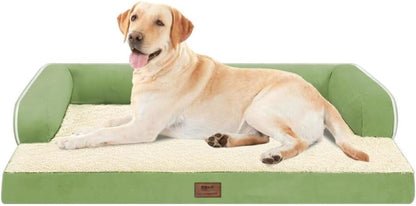 Large Dog Bed Orthopedic Washable - Memory Foam - XXL Large Big Dogs - Beds Bolster Pet - Couch