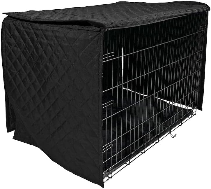 4Knines Quilted Dog Crate Cover – Heavy-Duty, Water-Resistant Fabric for Indoor/Outdoor Use