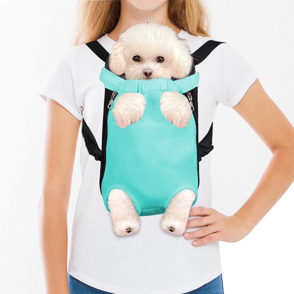 FEimaX Dog Carrier Backpack Pet Legs Out Front Cat Travel Bag, Adjustable Puppy Backpacks Carriers