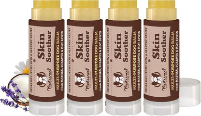 Natural Dog Company Skin Soother, 4 Pack, Allergy and Itch Relief for Dogs, Dog Moisturizer for Dry