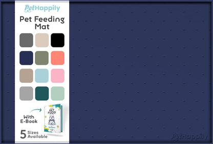 Dog Food Mat - Raised Edges Dogs Mat for Food and Water Prevent Spill, Waterproof Cat Food Mats