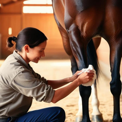 Elemental Equine Tendonel Freeze 16oz Liniment Rub for Horses - Soothe and Relax Tired Muscles