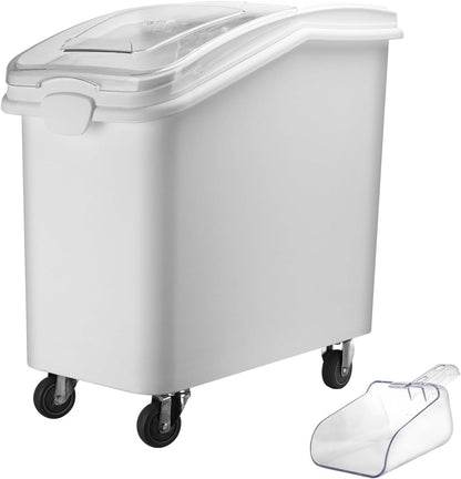 Ingredient Storage Bin,26 Gallon Dispenser Bin with Scoop for Dry Food, Sugar, Baking