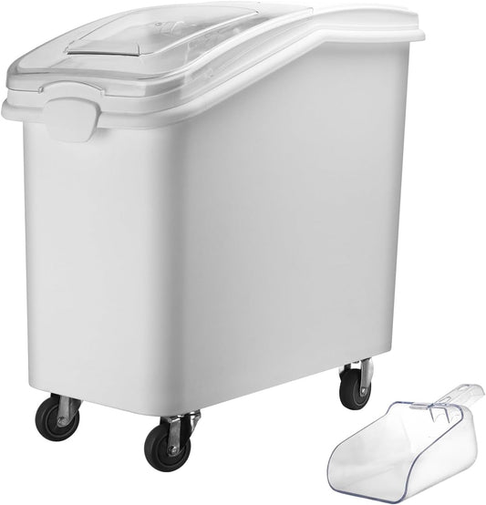 Ingredient Storage Bin,26 Gallon Dispenser Bin with Scoop for Dry Food, Sugar, Baking