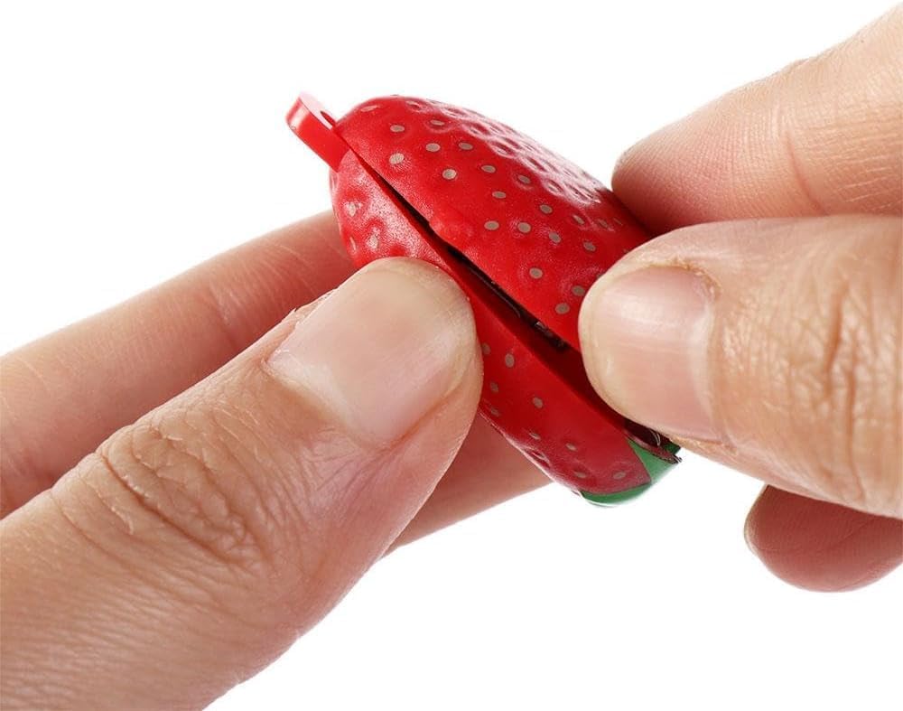 Red Finger Nail Clippers, Mini Foldable Animal Fruits Nail Clipper, Stainless Steel Travel Cartoon