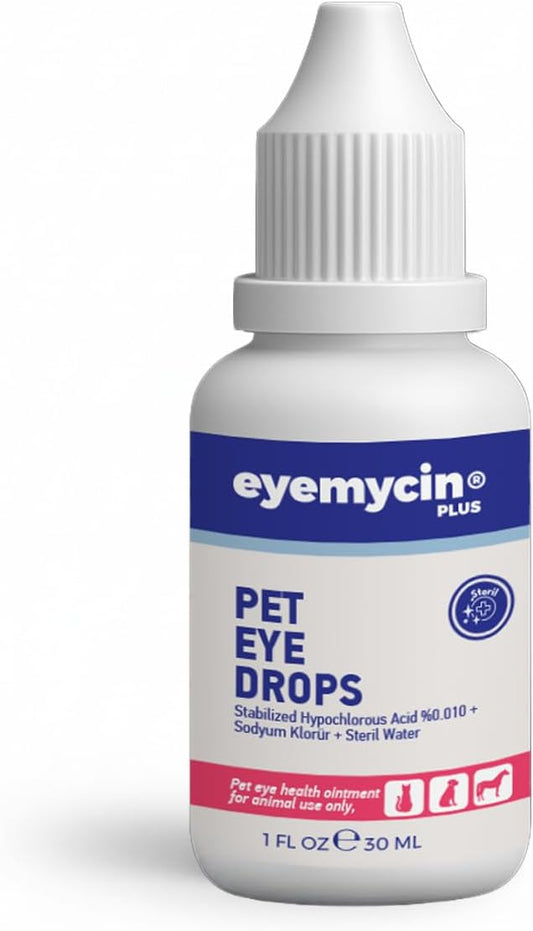 EYEMYCIN pet Eye Drops 1 fl oz Eye Drops for Dogs and Cats Vet-Recommended Dog Eye Infection