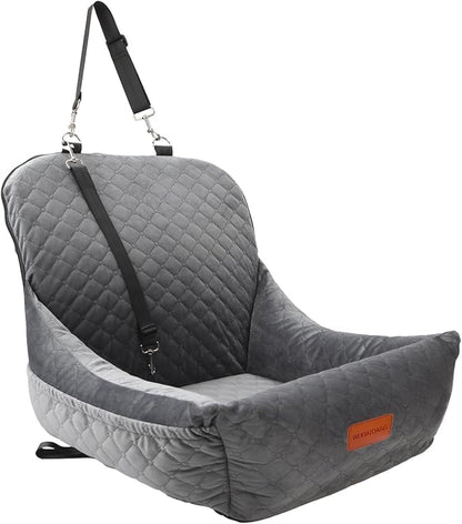Dog Car Seat,Fully Detachable and Washable Cover,Easy to Assemble,Comfy Cushion Fill in Memory