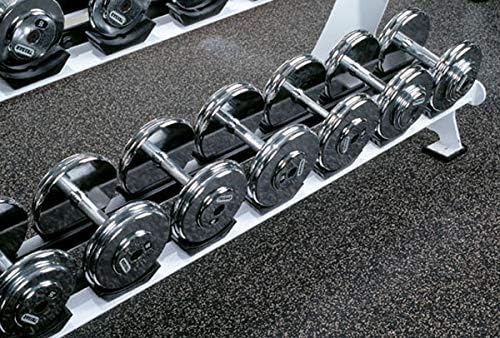 American Floor Mats 1/4in (7mm) Thick 10% Blue 4' x 5' Heavy Duty Rubber Rolls, Protective Exercise