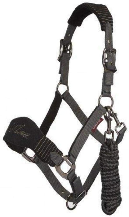 LeMieux Vogue Fleece Headcollar - Halter & Leadrope - Extra Padding, Adjustable at Curb and Poll