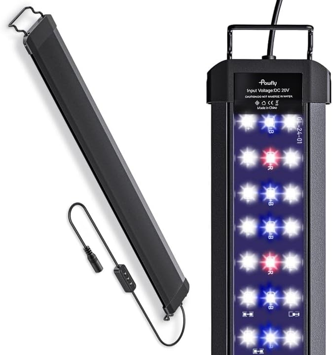 Pawfly 11 W Terrarium Reptile LED Light for 12" to 18" Terrarium Extendable Reptile Tank Light with