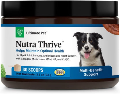 Ultimate Pet Nutrition Nutra Thrive Canine, 40-in-1 Nutritional Powder Supplement for Dogs with