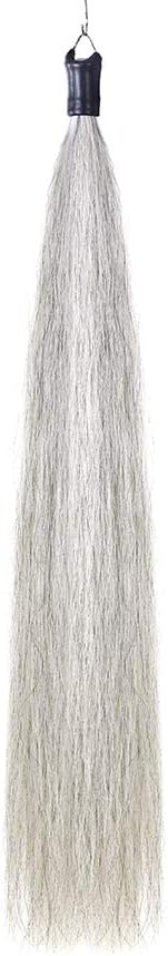 Horse Tail Extensions with Braided Horsehair Loop, Blunt Cut Bottom, 34-36 inches Long and 1 lb