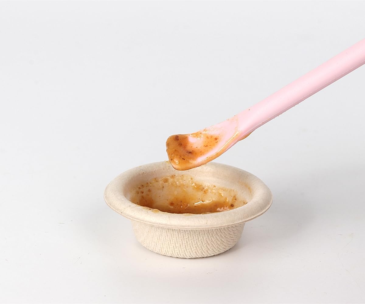 2Pcs Reptile Powder Fruit Mixing Stirring Food Feeding Spoon fit Crested Gecko Gargoyle Bearded