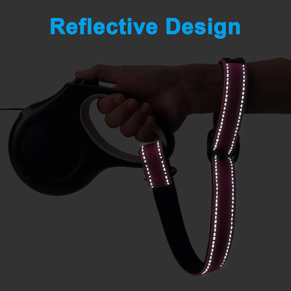 PetBonus Short Dog Leash, Safety Wrist Strap for Retractable Dog Leash, Reflective Design and