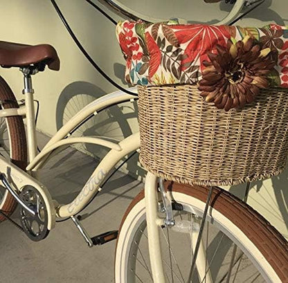 Cruiser Candy Bike Basket Liner Waterproof, Universal Fit for Most Bike Baskets, Stylish 2in1Tote