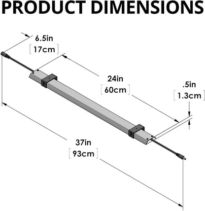 HappyBird Lightning (A Divison of M&M Cage) 24" LED linkable Light bar Without Power Source for