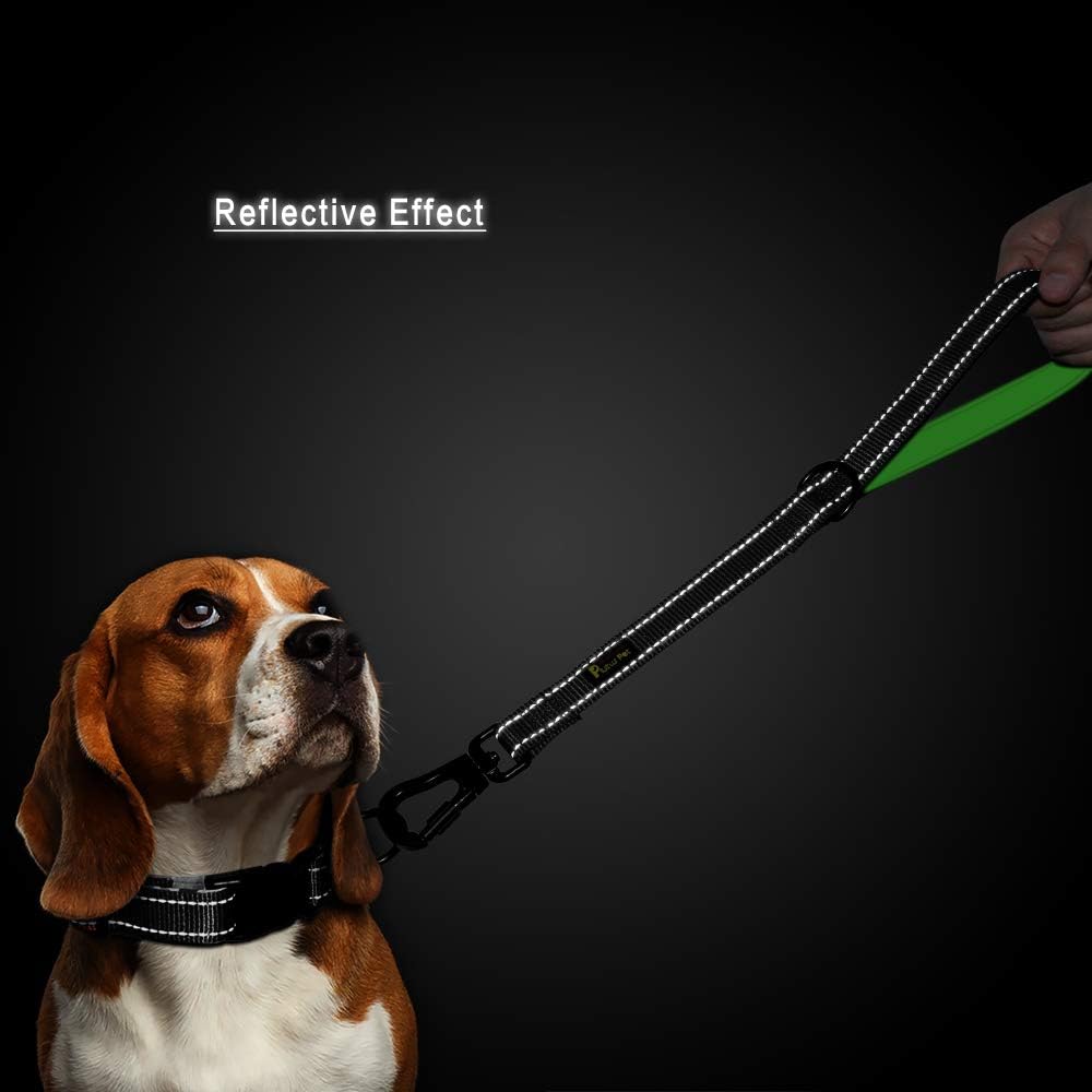 PLUTUS PET Short Training Dog Leash with Padded Handle for Medium Large Big Dogs,18 Inch Heavy Duty