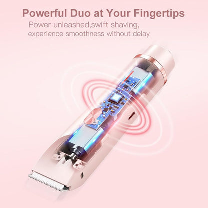 Bikini Trimmer for Women 2025 Upgrade Dual Head Shaver Women Ceramic Blades 2-in-1 Women's Body