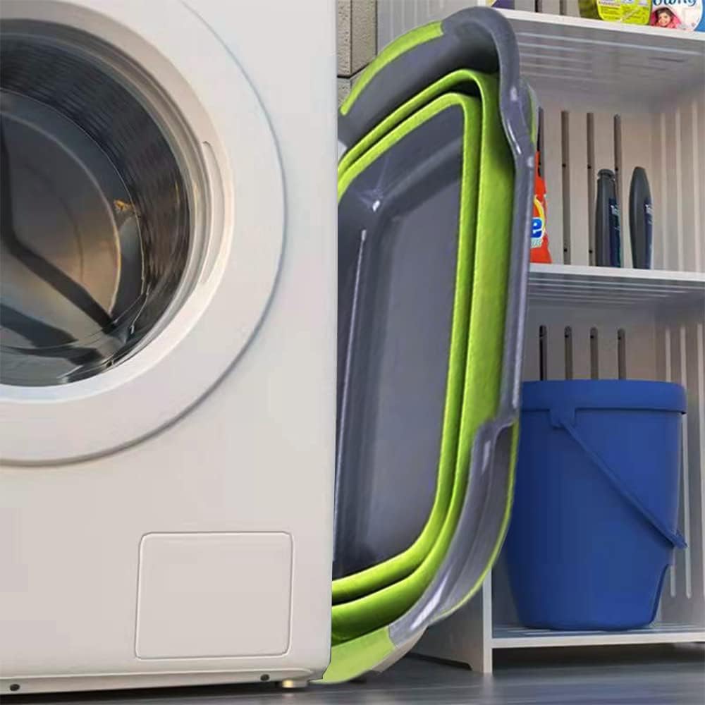 Multipurpose Collapsible Pet Bathtub with Drainage Hole for Puppy Small Dogs Cats, Portable Laundry