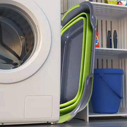 Multipurpose Collapsible Pet Bathtub with Drainage Hole for Puppy Small Dogs Cats, Portable Laundry