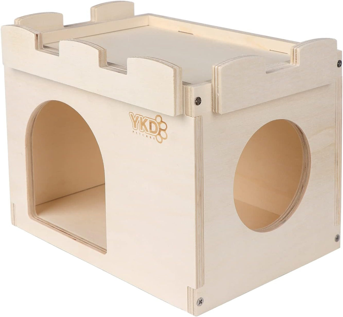 Castle Chinchilla House - Small Animal Hideout for Chinchilla Guinea Pig Hedgehog, or Rat