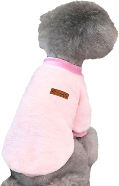 Jecikelon Pet Dog Clothes Dog Sweater Soft Thickening Warm Pup Dogs Shirt Winter Puppy Sweater for