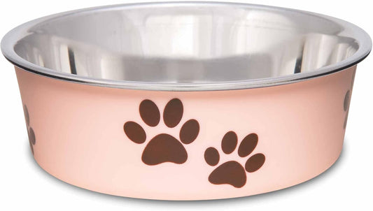 Loving Pets Bella Dog Bowls- Stainless Steel Dog & Cat Bowls - Spill Proof Dog Food Bowl, Cat Bowl