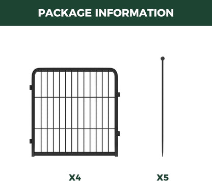 FXW Rollick Unleashed Dog Playpen for Indoor, Yard, RV Camping, 24 inch 4 Panels for Small and