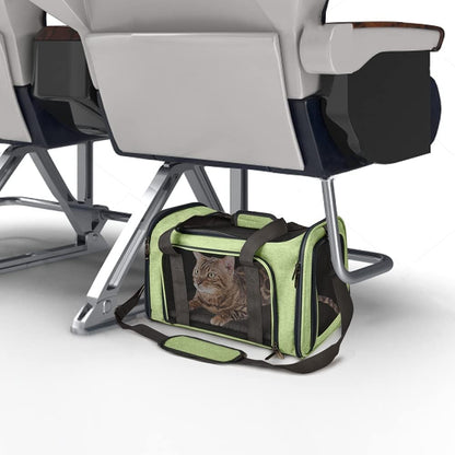 Pet Carrier for Small Medium Cats Dogs Puppies up to 15 Lbs, Airline Approved Small Dog Carrier