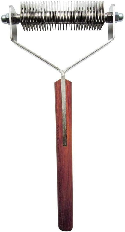 Mars Coat King Double Wide Dematting Undercoat Grooming Rake Stripper Tool for Dogs and Cats