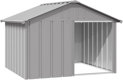 vidaXL Dog House - Durable Galvanized Steel Construction - Weatherproof Dog Kennel - Easy Access