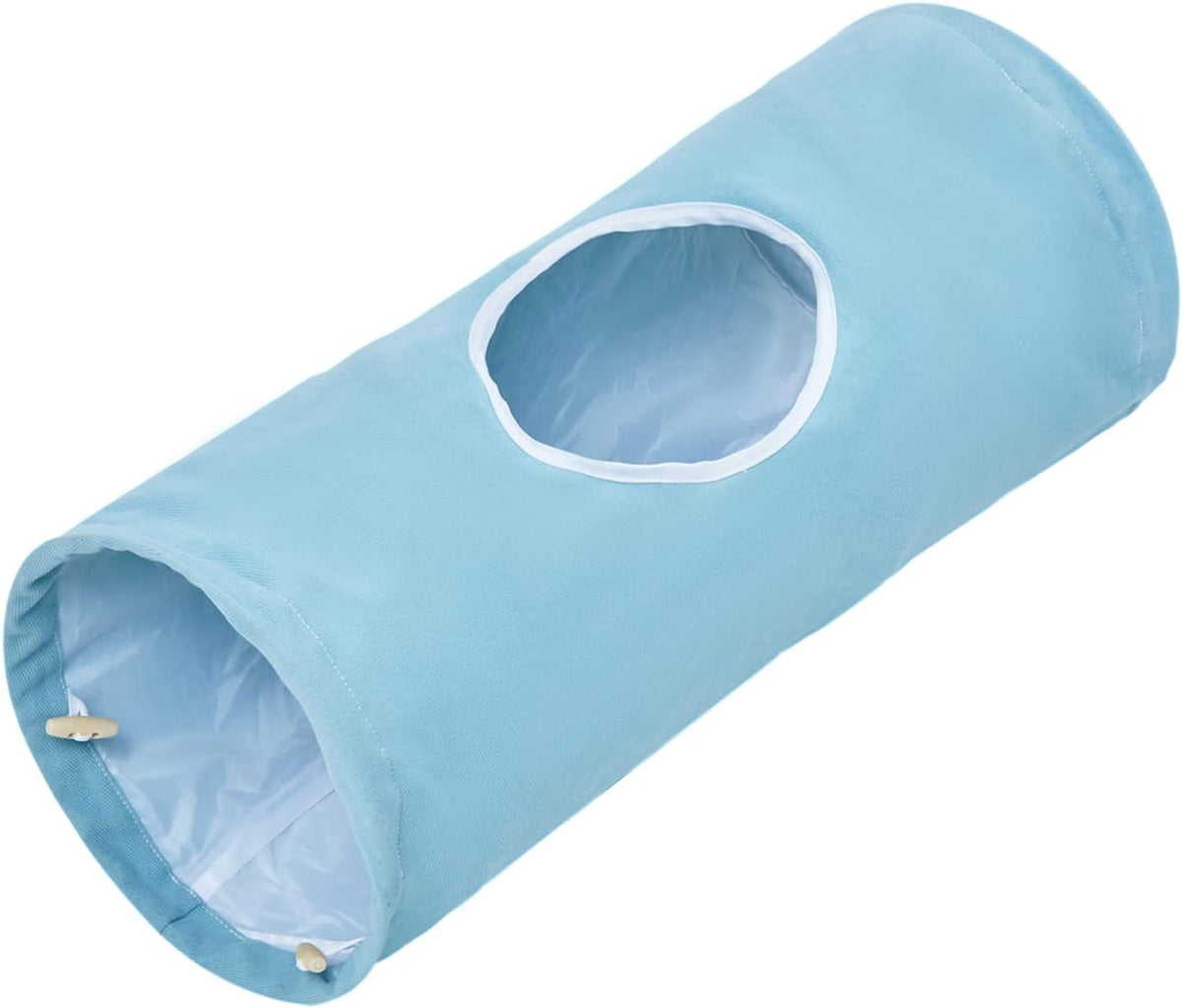 Cat Tunnel, Large Indoor Durable Collapsible Interactive Cat Tube with Peek-A-Boo Hole, Hanging